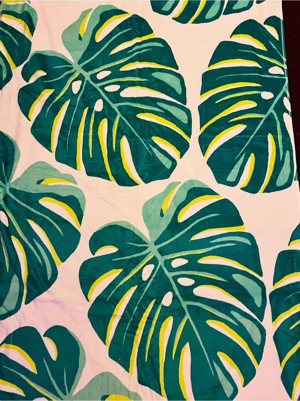 Tropical Foliage Beach Towel